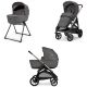 Πολυκαρότσι 2 σε 1 Inglesina Aptica Duo Velvet Grey με σκελετό Palladio Black στο Bebe Maison