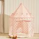 Σκηνή παιχνιδιού Kids Concept Star ροδακινί καρό στο Bebe Maison