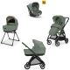 Πολυκαρότσι 3 σε 1 Inglesina Electa Quattro Murray green με σκελετό Total Black στο Bebe Maison