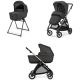 Πολυκαρότσι 2 σε 1 Inglesina Electa Duo Upper Black με σκελετό Iridio Black στο Bebe Maison
