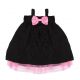 Παιδικό φόρεμα The Tiny Universe “Tiny Shoulders Dress” Black & Pink στο Bebe Maison
