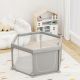 Παρκοκρέβατο Πολύγωνο Bebe Stars Nestilo Grey 889-100 στο Bebe Maison