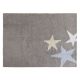 Children's carpet lorena canals gray with 3 stars blue yellow white 120x160 στο Bebe Maison