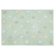 Baby carpet lorena canals green mint with stars sea yellow brown stars soft mint 120x160 στο Bebe Maison