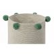 Lorena Canals Bubbly Natural Green Storage Basket στο Bebe Maison