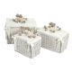 Set of wicker baskets 3pcs (toy boxes) Picci Nanny bianco design στο Bebe Maison