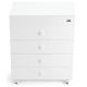 Chest of drawers with bathtub and changing table Cam Asia color white c915006 στο Bebe Maison