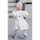 Παιδικό φόρεμα The Tiny Universe “Tiny Feathers” Off white στο Bebe Maison