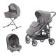 Πολυκαρότσι Inglesina Trilogy System Quattro Stone Grey σκελετός titanium/slate στο Bebe Maison