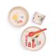 Bamboo σετ φαγητού Ekobo με σχέδια δέντρα στο Bebe Maison