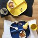 Bamboo δίσκος φαγητού με χωρίσματα Ekobo ροζ στο Bebe Maison