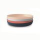 Bamboo σετ 4 πολύχρωμα πιάτα Ekobo Scandi στο Bebe Maison